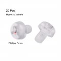 Uxcell M3x4mm Plastic Screws Pc Transparent Acrylic Phillips Cross Pan Hand Tighten Screw 20pcs