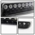 Acanii For 1999-2006 Gmc Yukon Sierra 1500 2500 3500 Black Housing Led Bumper Lights Signal Lamps Driver Passenger
