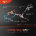 A-premium Power Steering Hose Pressure Line Assembly Compatible With Jeep Grand Cherokee 2012-2015 V8 6 4l Pump To Gear Rack