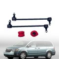2 Pcs Front Sway Bar End Links Frame Bushings Replacement For 2001-2007 Town Country 2001-2003 Voyager Caravan 