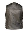 Mens Al2206 Braided Front Back Vest 52 Black 