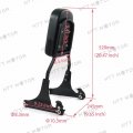 Httmt Mt501-006f-m Matte Black Detachable Backrest Sissy Bar Flame Compatible With 00-later Flstc 00-03 Flsts
