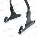 Httmt Mt501-006f-m Matte Black Detachable Backrest Sissy Bar Flame Compatible With 00-later Flstc 00-03 Flsts