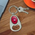 Graphics More University Of Dayton Official Logo Keychain Chrome Metal Spinning Oval Bottle Opener