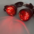 Httmt- Front Gloss Black Led Running Brake Turn Signal Indicator Light Compatible With H-d Xl 883 1200 92-17 P N Mt224-019f-gbk