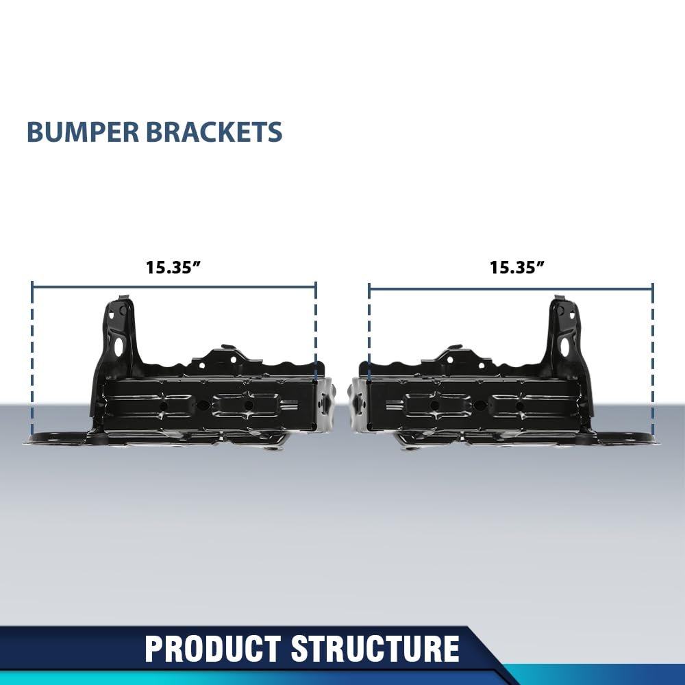 Front Left Right Bumper Support Bracket Set For Toyota Camry 2018-2021 52103-33010 52103-06010 52102-33010 52102-06010 Black