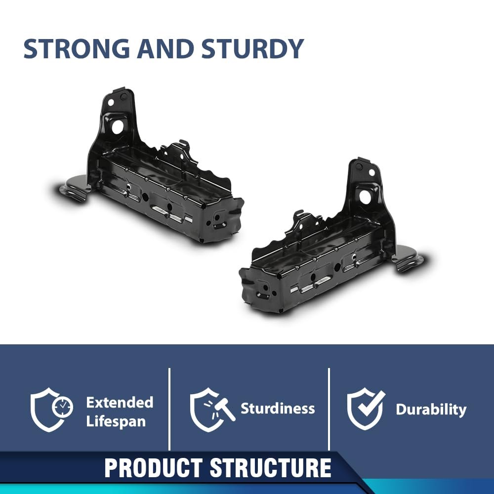 Front Left Right Bumper Support Bracket Set For Toyota Camry 2018-2021 52103-33010 52103-06010 52102-33010 52102-06010 Black