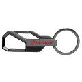 Dodge Demon In Red Gunmetal Black Snap Hook Metal Key Chain Official Licensed