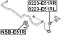 Febest Nsb-e51r Rear Stabilizer Bushing 