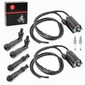Moto1988 Ignition Coil Pack R L Spark Plug Cap For Honda Nighthawk 750 Cb750 1991-2003