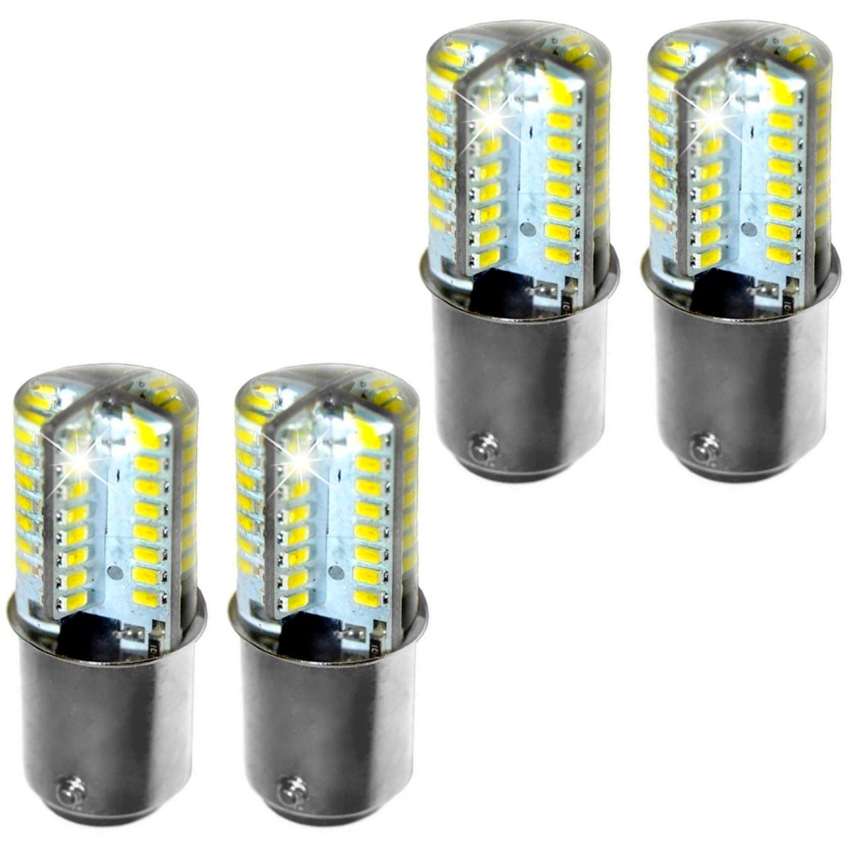 4 Pack 110v Led Light Bulbs Cool White For Singer 5705 5802 5805 5806 5808 5810 5812 5814 5816 Sewing Machines Ba15d Base 3