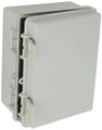 Bud Industries Nbf-32312 Plastic Outdoor Nema Economy Box With Solid Door 7-55 64 Length X 5-57 Width 3-59 Height Light Gray 