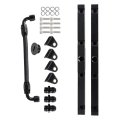 8an Fuel Rails Kit Black Replacement For Ls1 And Ls6 Includes 90 Degrees Fittings Orb End Plug 