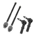 4pcs Front Inner Outer Tie Rod Ends Kit Suspension Steering End For Dodge Ram 2500 2003-2010 3500 Drag Link No Ev80211 Es3538 