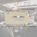Pair Sun Visor For 2013-2018 Nissan Pathfinder Qx60 Jx35 W Vanity Light Replacement 96401-9pb0a 96400-9pb0a Tan