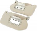 Kuafu Pair Sun Visor Compatible With 2013-2018 Nissan Pathfinder Qx60 Jx35 W Vanity Light Replacement For 96401-9pb0a