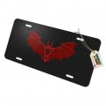 Graphics More Bat Red Tribal Novelty Metal Vanity Tag License Plate