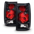 Acanii For 1989-1995 Toyota Pickup Truck Blackk Housing Rear Tail Lights Brake Lamps Assembly Aftermarket Left Right