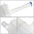 Windshield Washer Reservoir Tank With Cap And Fluid Pump For Forte Hatchback 2011 To 2013 White Abs Plastic Replacement Part