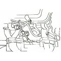 Spark Plug Wire Loom For 1969 1970 Pontiac Gto Firebird All V8 No Ac Passenger Front Inl10732 