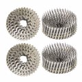 Kimllier 1200 Count Coil Siding Nail Full Round Head Wire Collated 15-degree 1-3 4-inch X 090-inch Ring Shank 304 Stainless 