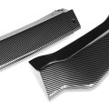 Auto Dynasty 3pcs Factory Style Car Front Bumper Lip With Side Canards Compatible Dodge Charger Srt 11-14 Carbon Fiber Look