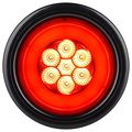 Halo Led 4 Sealed Round Stop Turn Tail Lights Red Lens A Durable Replacement For Any Trailer