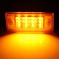 5pcs 12led Amber Cab Marker Light Assembly Fender Turn Signal Indicator Clear Lens Truck Bus Boat Suv Atv Trailer 
