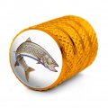Lake Trout Fishing Valve Stem Caps For Tire Rim Wheel Aluminum Yellow