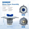 524922p Motor Rotor Assembly For Fisher Paykel Dishwasher Drawer Pump Fits Dd24 Ds24 Dd60 Ds60 Ending In 9 And 10 Series Models