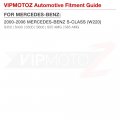 Vipmotoz Full Led Strip Side Marker Lights Fender Parking Lamps Compatible With 2000-2006 Mercedes-benz S Class W220 S350 S430