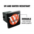 Wartburg College Secondary Logo Tow Trailer Hitch Cover Plug Insert 2
