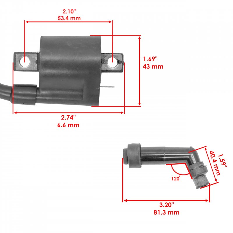 Ignition Coil For Yamaha Yz80 1997 1998 1999 2000 2001 Honda Suzuki And Kawasaki Models Part Number Ic100 38
