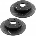 Motorbymotor Rear Brakes And Rotors Kit For 2006-2018 Toyota Rav4 2010-2012 Lexus Hs250h 281mm Drilled Slotted Ceramic Pads 