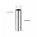 Uxcell Rail Pipe Fitting 2-way 100mm Length 304 Stainless Steel Straight Connector Brushed For 25mm 1 Od Handrail Railing 2 Pcs