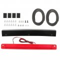 Hecasa Rear Trunk Spoiler Wing W Brake Light Compatible With 2002-2007 Subaru Impreza Wrx Sedan 4-door Lip Plastic Painted