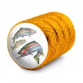 Rainbow Trout Fishing 8 Valve Stem Caps For Tire Rim Wheel Aluminum Yellow