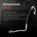 A-premium A C Suction Line Hose Assembly Compatible With Kia Spectra 2001-2004 Sephia 1999-2001 Compressor To Evap