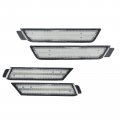 Originaleuro Front Rear Clear Lens Led Side Marker Lights Compatible For Chevroelt Camaro 10-15 4pcs 