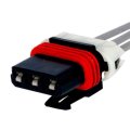 Cadillac Deville 1990-1998 Multi-purpose Pigtail Black Rectangular 3 Terminals Female 16 Inches Wire Harness Length Blade Pin 