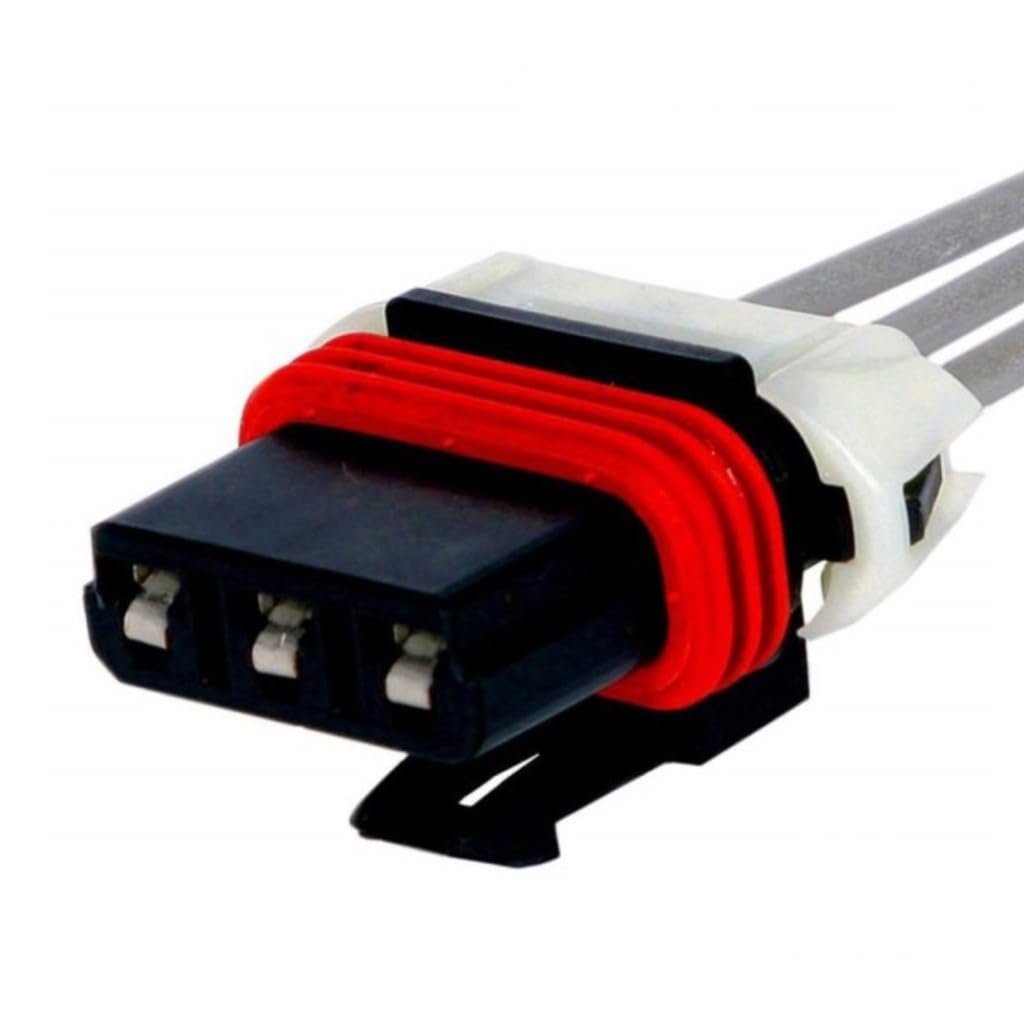 Cadillac Deville 1990-1998 Multi-purpose Pigtail Black Rectangular 3 Terminals Female 16 Inches Wire Harness Length Blade Pin