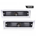 G-plus Lens Amber Led Front Side Marker Light White Compatible With 81-91 Chevy C10 C20 C30 Gmc Gm2550115 Gm2551107