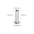 100 Pcs 3mm X 12mm Aluminum Flat Head Semi-tubular Rivets Silver Tone