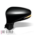 Auto Dynasty Lx1320146 Factory Style Driver Left Side Mirror Manual Folding Power Adjust Heated Glass Turn Signal Puddle Light