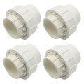 6 Pcs 3 4 In White Pvc Union Pipe Fitting Socket X Schedule 40 Epdm O Ring Coupling Adapter For Irrigation And Pool Cold Water