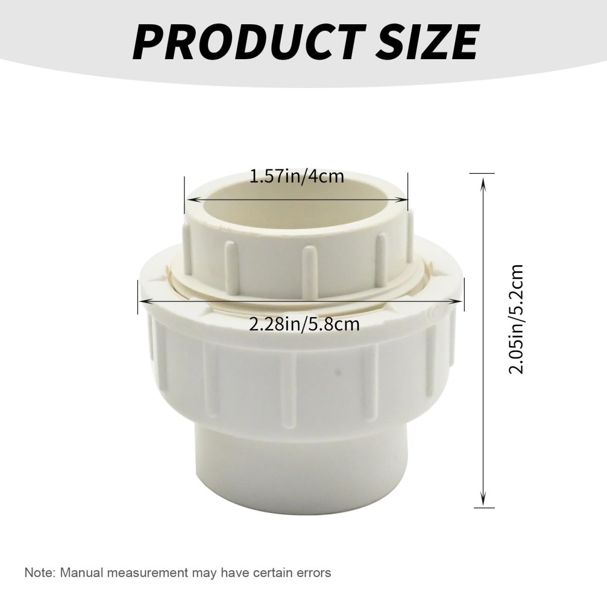 6 Pcs 3 4 In White Pvc Union Pipe Fitting Socket X Schedule 40 Epdm O Ring Coupling Adapter For Irrigation And Pool Cold Water