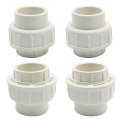 6 Pcs 3 4 In White Pvc Union Pipe Fitting Socket X Schedule 40 Epdm O Ring Coupling Adapter For Irrigation And Pool Cold Water