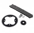 Fits Honda Trx250r 250r 520-96l O Ring Chain And Stainless Steel Sprocket Black 13 39