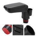 Keenso Armrest Storage Box Stylish And Wear For Fit Smart Fortwo Forfour 453 15-19 Central Console Cup Holder Car Abs