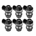 6 Pcs 16600-38y10 16600-5s700 16600-5s701 Fuel Injector Nozzle Replacement For Nissan Frontier 3l 2002-2004 Xterra 2 4l 3 